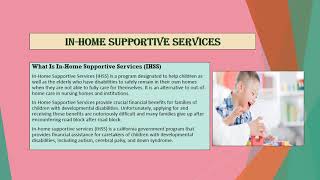 In Home Supportive Services California
