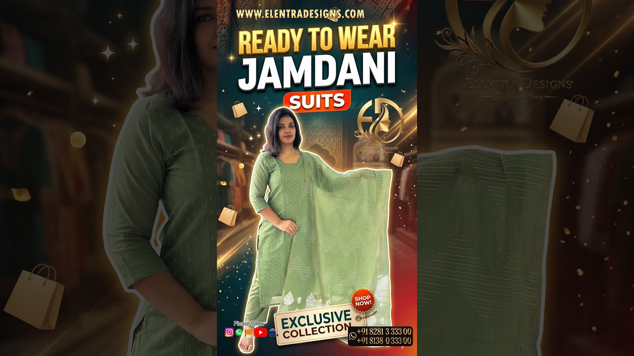Premium Jamdani Ready-to-Wear Set with Dupatta & Semi Silk Bottom | Occasion Wear for Women