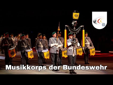 Musikkorps der Bundeswehr beim Virginia International Tattoo 2024 - Marschmusik/Soldaten/Militär