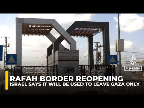 Israel says Rafah crossing to open for Palestinian exits as Egypt denies any coordination