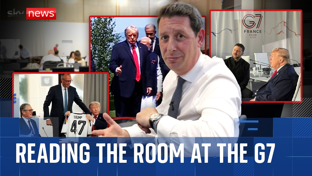 Video: Sky News body language analysis of Trump at 2026 G7 summit