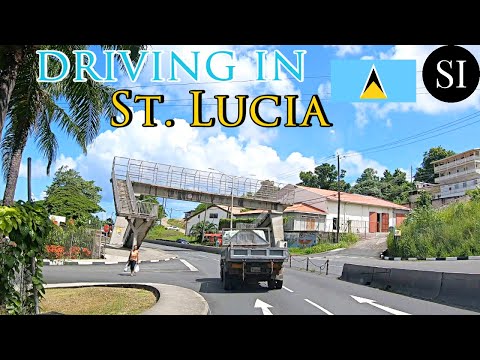 Driving Tour of St Lucia 🇱🇨| Castries-Gros Islet Highway | Caribbean | 4K