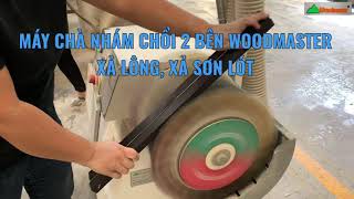 MÁY CHÀ NHÁM CHỔI 2 BÊN WM-C2 | xả lông, xả sơn lót điều chỉnh tốc độ quay bằng biến tần