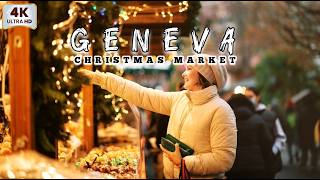 Exploring Geneva's Christmas Charm: A Festive Walking Tour, 4K