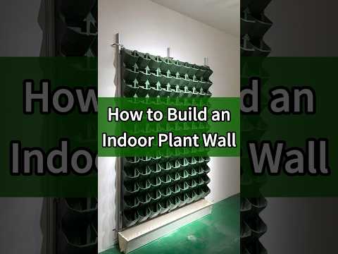 How to Build an lndoor Plant Wall? #plants #indoorplantcare #growlight #greenwall #homegarden