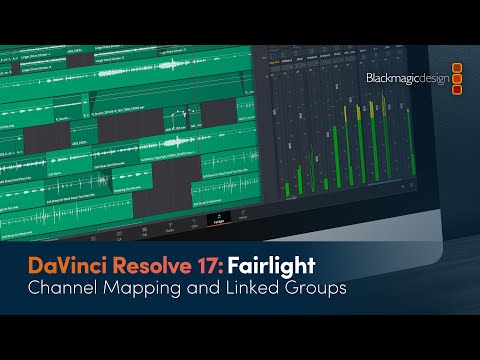 DaVinci Resolve 17 Fairlight Training - Channel Mapping and Linked Groups