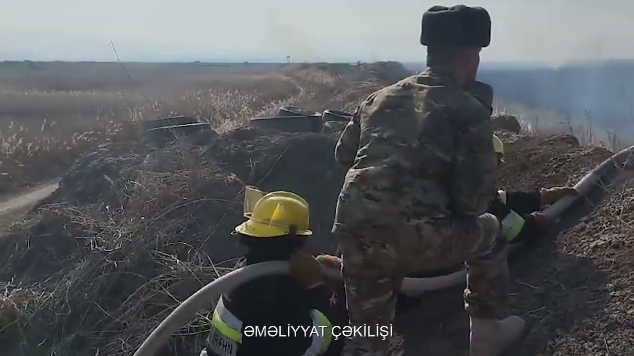 Ermənilər Naxçıvanla sərhəddə yanğın törətdilər VİDEO