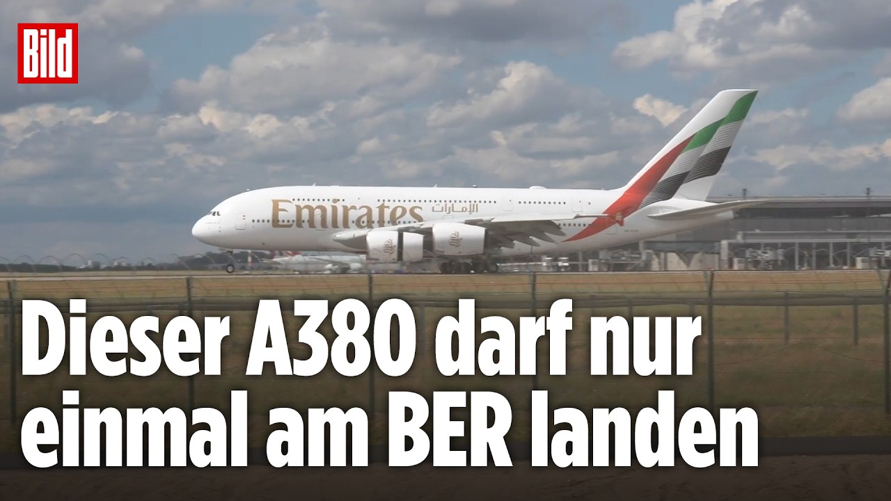 Diese Emirates-A380-Landung am BER sorgt für Zoff mit der Regierung