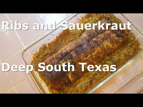 Ribs and Sauerkraut, simple, easy and good.