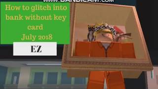 How To Glitch Into The Bank Without A Keycard Roblox Jailbreak - new roblox jailbreak how to rob a bank without a key card