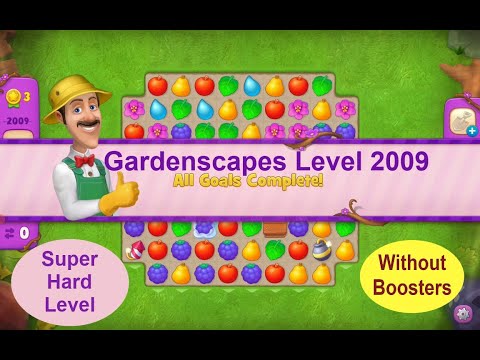 Gardenscapes Level 2009 - [2021] [HD] solution of Level 2009 on Gardenscapes [No Boosters]a