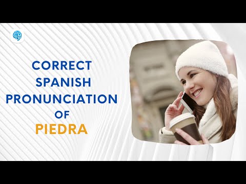 How to pronounce 'Describing objects' (piedra ) in Spanish? | Spanish Pronunciation