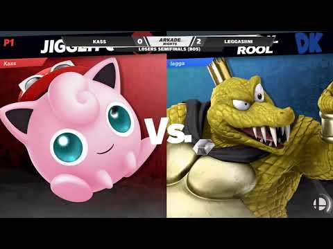 Arkade Nights #1 Losers Semi Final - Kass (Jigglypuff) Vs. leggasiini (King K. Rool)