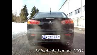 Video: Fox Edelstahl Duplex Sportauspuff Mitsubishi Lancer 8 CYO Benzin Stufenheck u. Sportback