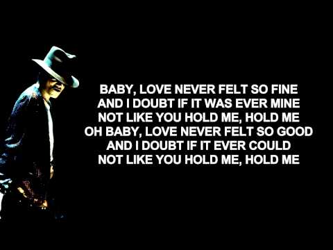 Michael Jackson ft Justin Timberlake - Love Never Felt So Good | Lyrics on Screen