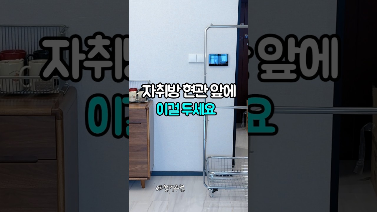 자취방 현관 앞에 이걸 두세요 #좁은집인테리어 #인테리어 #자취방