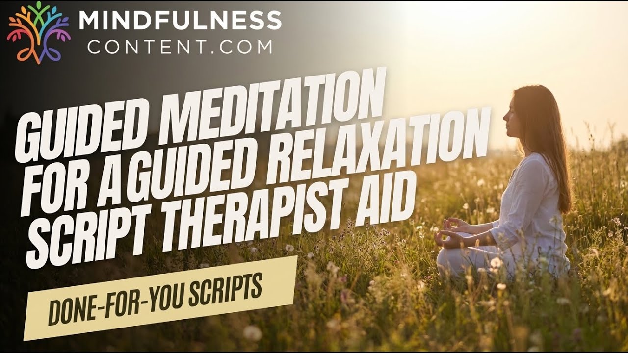 Guided Meditation Script for a Guided Relaxation Script Therapist Aid : Deep Client Calm