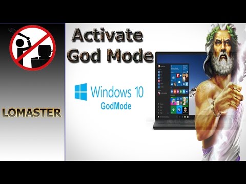 Activate God Mode in Windows 10 режим бога windows 10