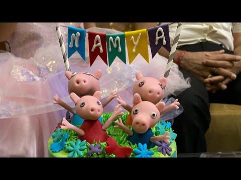 Namya’s 3rd Birthday | Birthday in lockdown | birthday celebration ideas | peppa pig cake