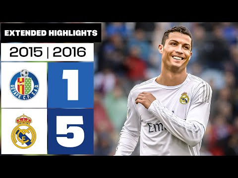 GETAFE CF 1-5 REAL MADRID 2015/16 | Extended Highlights