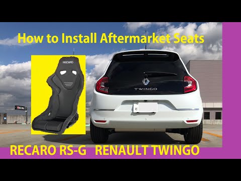 How to Install Aftermarket Seats (DIY) - Renault Twingo 3 - RECARO RS-G GK - ルノートゥインゴにレカロフルバケを装着してみた