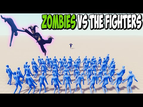 Zombies vs All Fighters Units - TABS MODS GAMEPLAY