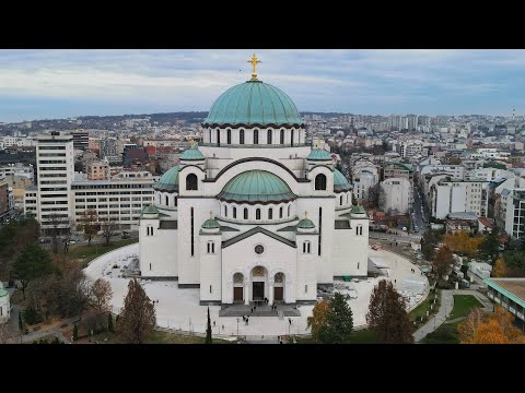 🌍 HRAM SVETOG SAVE - BELGRADE - SERBIA 4K ✈️