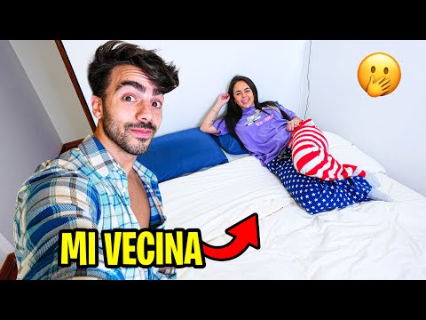 MI VECINA SE QUEDA A DORMIR EN MI CASA!
