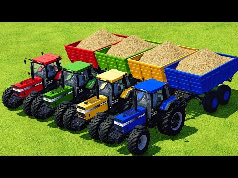 HARVESTING AND LOAD SUGARCANE WITH CASE TRACTORS - Farming Simulator 2022