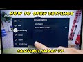 Samsung Smart TV How To Open Settings Menu
