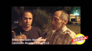 preview picture of video 'Mega FM 98.5 entrevista Isidro Barneche lanzamiento FA Vergara 20/03/15'
