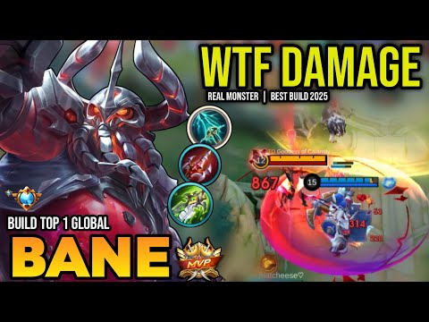 1SHOT BUILD! BANE BEST BUILD 2025 | BUILD TOP 1 GLOBAL BANE GAMEPLAY | MOBILE LEGENDS✓