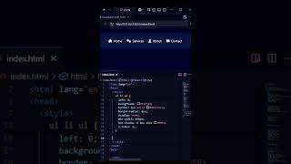 Glide and Discover — Hover to Reveal the Hidden Menu! #dropdown #short #shortsfeed #shortsvideo #vs
