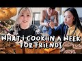 WHAT I COOK FOR MY FRIENDS 🍜 instant pot pho, ube cinnamon rolls & bread