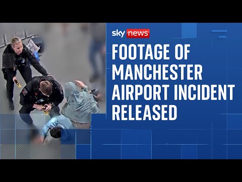 Jury shown CCTV footage of two brothers assaulting police officers at Manchester Airport