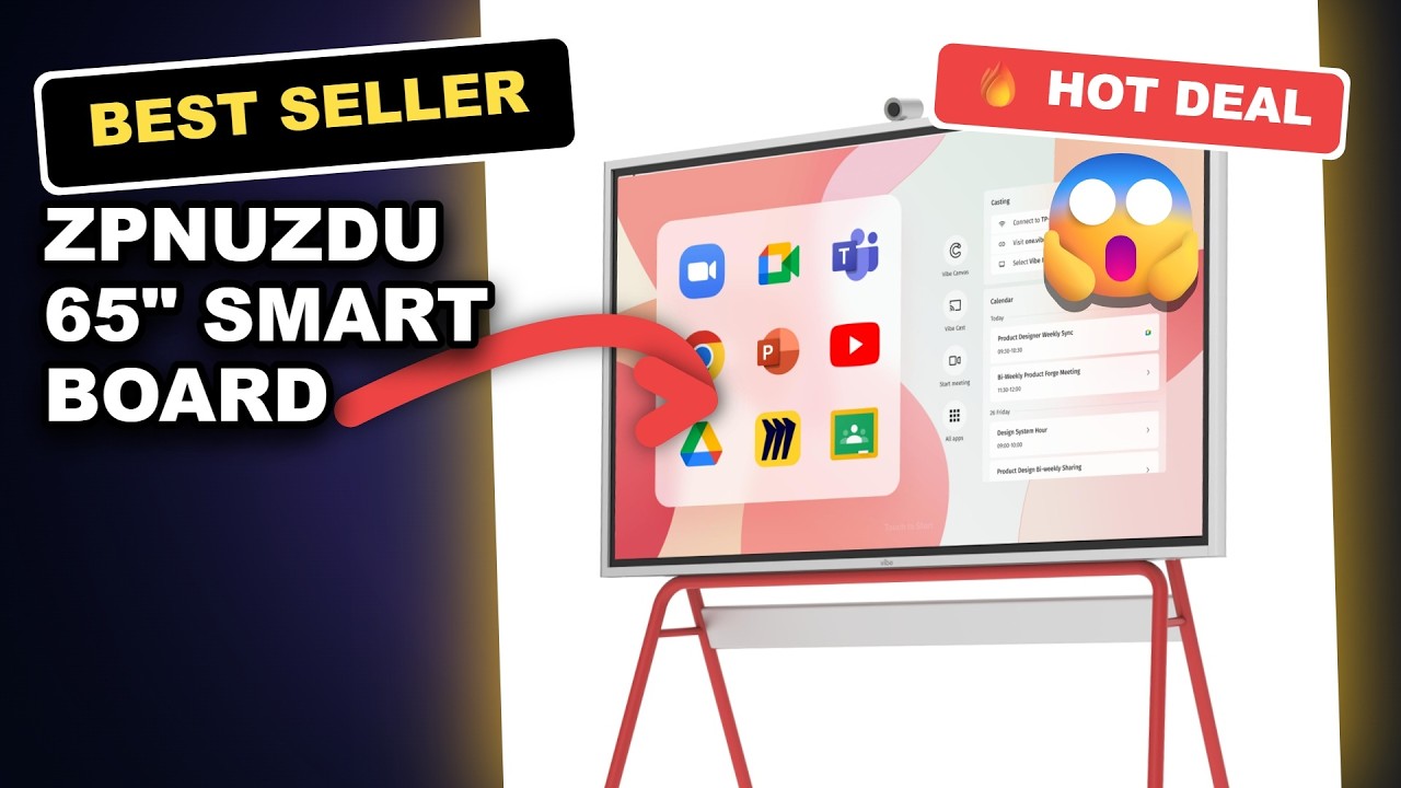 ZPNUZDU 65" Smart Board Tested: Is This 4K Dual-System Whiteboard Worth It? review video