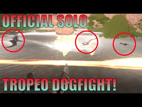 ARK Official Solo PvP: CRAZY 1v3 WITH NEW TROPEOGNATHUS