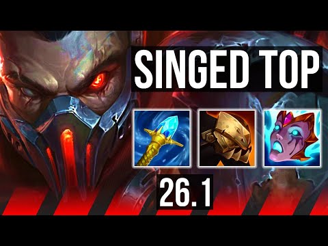 SINGED vs GAREN (TOP) | EUW Diamond | 26.1