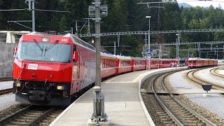 preview picture of video 'The Glacier Express on the Rhaetian Railway, Switzerland'