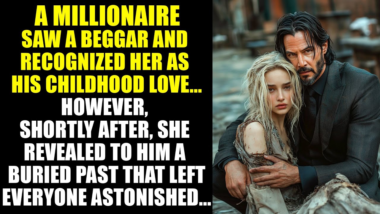 MILLIONAIRE Finds His CHILDHOOD LOVE On The STREET... Upon SEEING HER, He KNEELED DOWN And CRIED.!