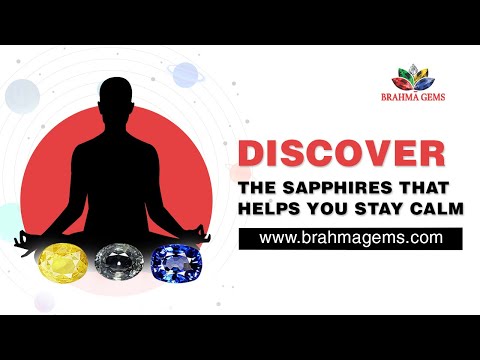 Stay calm and maintain your mental peace with Sapphires
