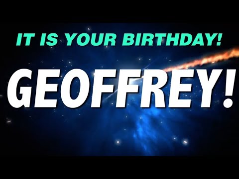 HAPPY BIRTHDAY GEOFFREY! This is your gift.