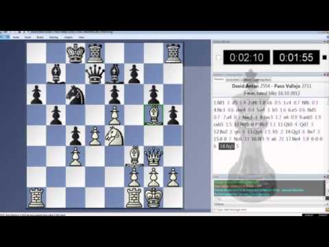 David Anton Paco Vallejo, 3 minute blitz Game II