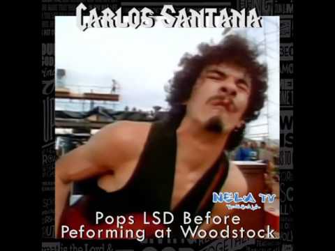 Carlos Santana Pops LSD at WoodStock