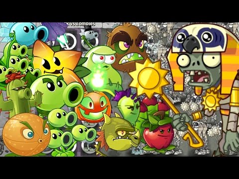 Plants vs Zombies 2 Epic Hack - Starting Power Up - Team Plants vs Ancient Egypt Ra Zombies