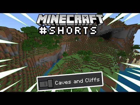 How to Get 1.18 Caves & Cliffs Generation in Minecraft Bedrock 1.17 #shorts