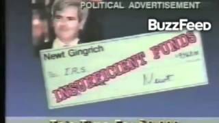 1992 Newt Ad Focused on Bounced Checks