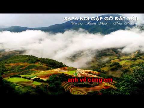 Karaoke  Sapa Nơi Gặp Gỡ Đất Trời   SC Tuấn Anh ft Tân Nhàn Beat Chuẩn