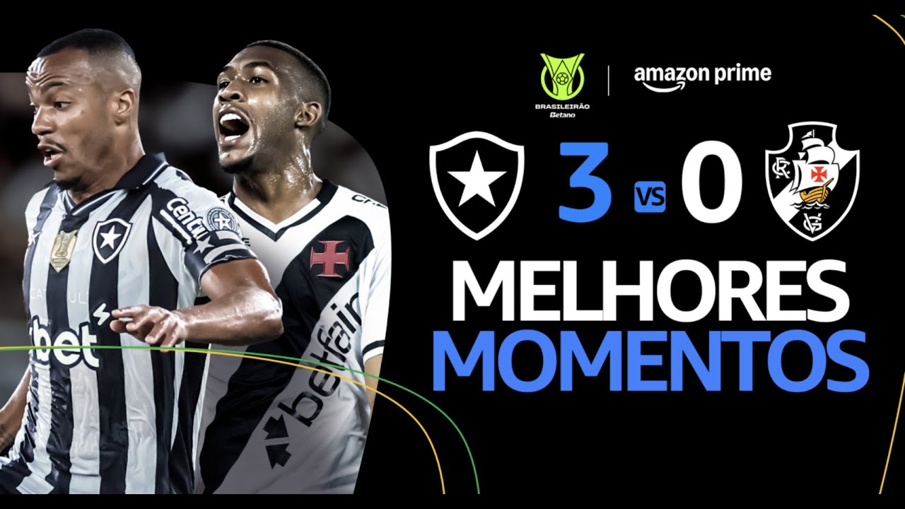 VÍDEO | Gols e melhores momentos de Botafogo 3×0 Vasco pelo Brasileirão-2025 VÍDEO | Gols e melhores momentos de Botafogo 3×0 Vasco pelo Brasileirão-2025