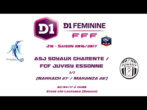 D1F - 2016/2017 - J18 - ASJ Soyaux / FCF Juvisy 1-1 - 02-04-17 - Le Replay (Court)